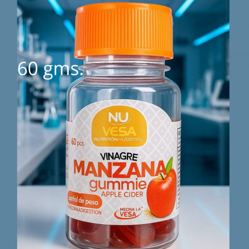 VINAGRE DE MANZANA - NU VESA 60 GOMITAS