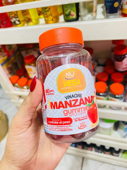 VINAGRE DE MANZANA - NU VESA 60 GOMITAS